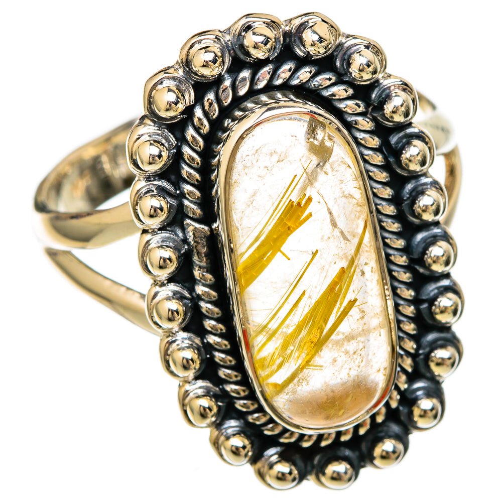 Rutilated Quartz Rings handcrafted by Ana Silver Co - RING104181 - Photo 2