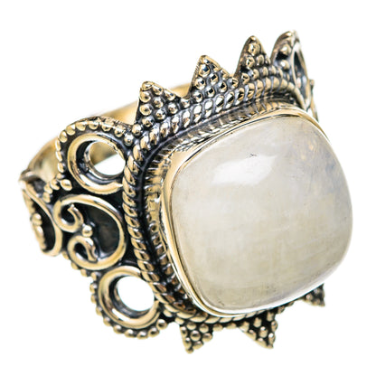 Rainbow Moonstone Rings handcrafted by Ana Silver Co - RING104185 - Photo 2