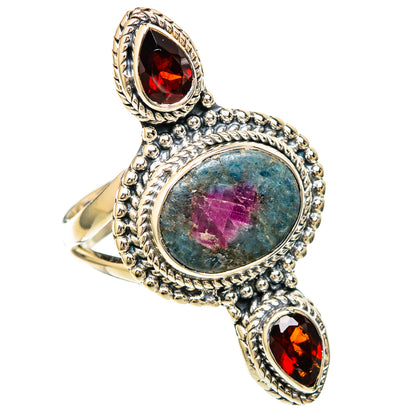 Ruby Fuchsite Rings handcrafted by Ana Silver Co - RING104186 - Photo 2