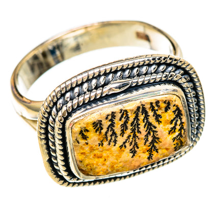 Germany Psilomelane Dendrite Rings handcrafted by Ana Silver Co - RING104194 - Photo 2