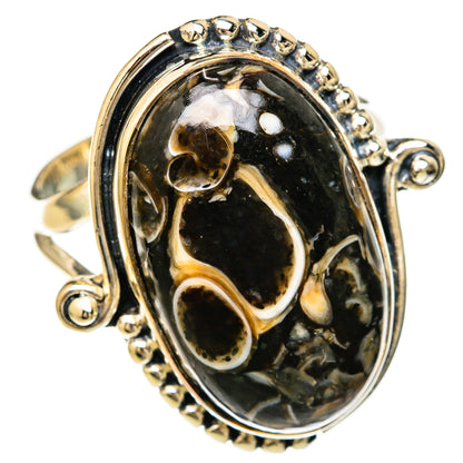 Turritella Agate Rings handcrafted by Ana Silver Co - RING104195 - Photo 2