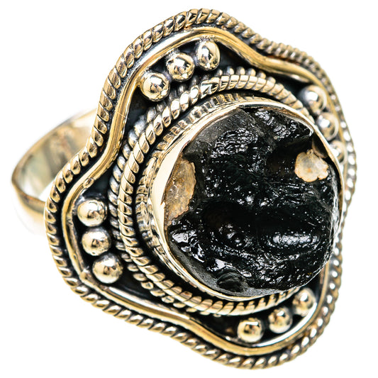 Tektite Rings handcrafted by Ana Silver Co - RING104201 - Photo 2
