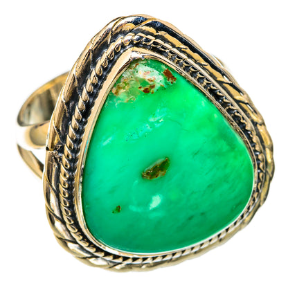 Chrysoprase Rings handcrafted by Ana Silver Co - RING104211 - Photo 2