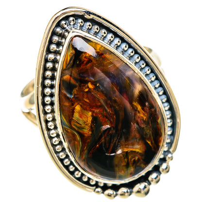 Golden Pietersite Rings handcrafted by Ana Silver Co - RING104216 - Photo 2