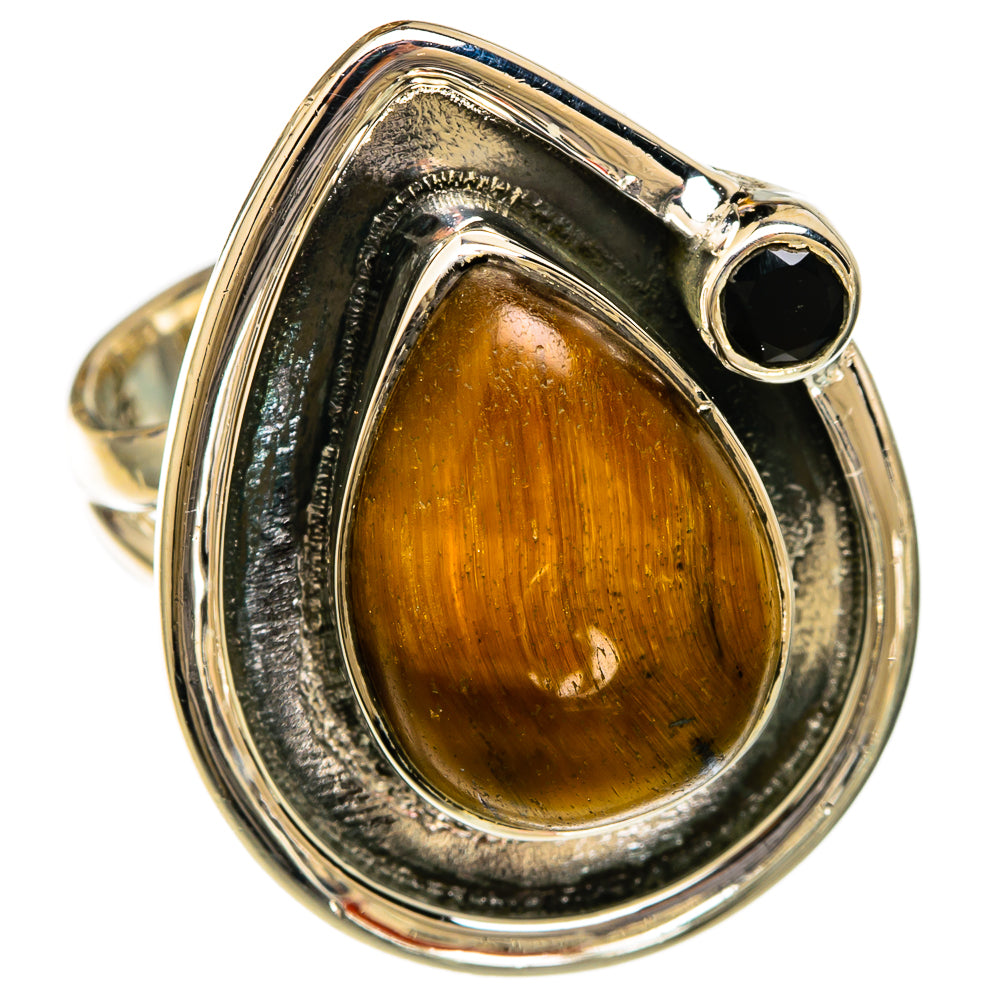 Tiger Eye Rings handcrafted by Ana Silver Co - RING104217 - Photo 2
