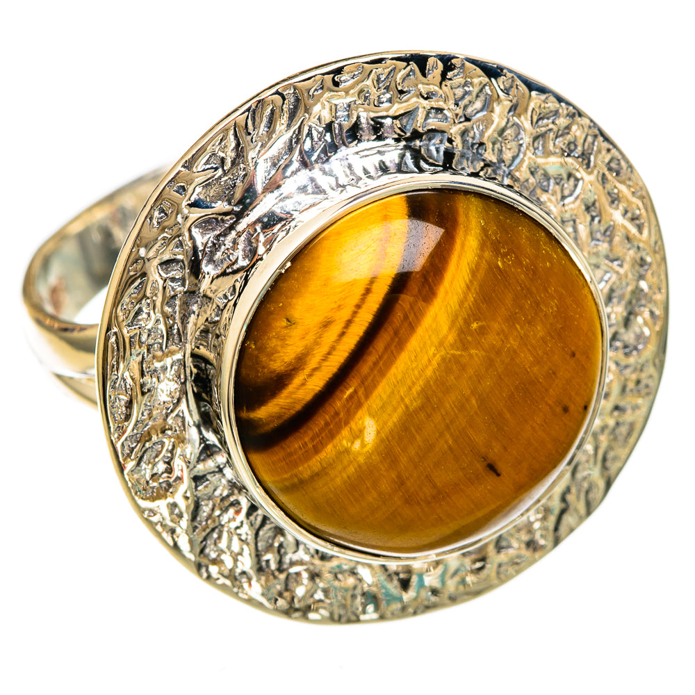 Tiger Eye Rings handcrafted by Ana Silver Co - RING104218 - Photo 2