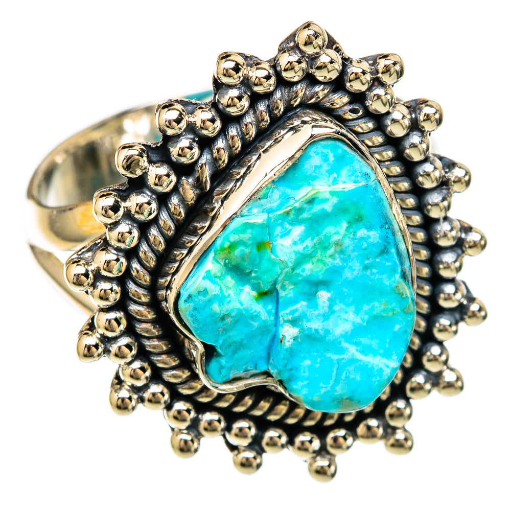 Chrysocolla Rings handcrafted by Ana Silver Co - RING104255 - Photo 2