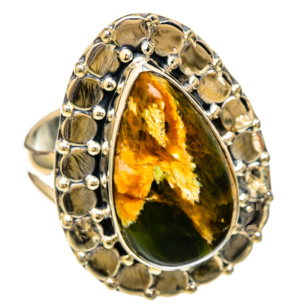 Peanut Wood Jasper Rings handcrafted by Ana Silver Co - RING104260 - Photo 2