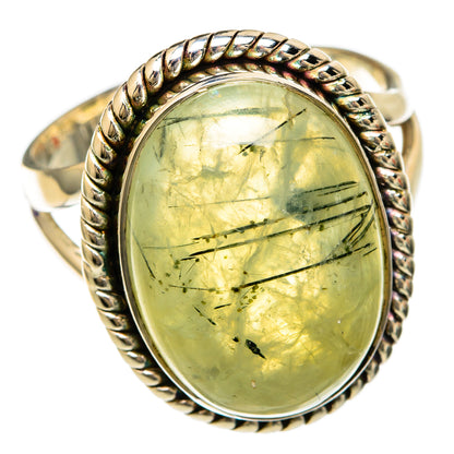 Prehnite Rings handcrafted by Ana Silver Co - RING104261 - Photo 2