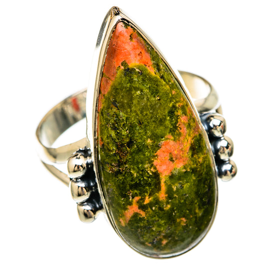 Unakite Rings handcrafted by Ana Silver Co - RING104265 - Photo 2