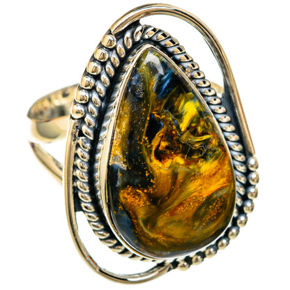 Golden Pietersite Rings handcrafted by Ana Silver Co - RING104266 - Photo 2