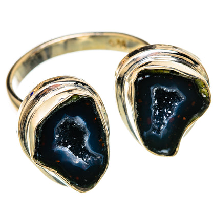 Coconut Geode Druzy Rings handcrafted by Ana Silver Co - RING104275 - Photo 2