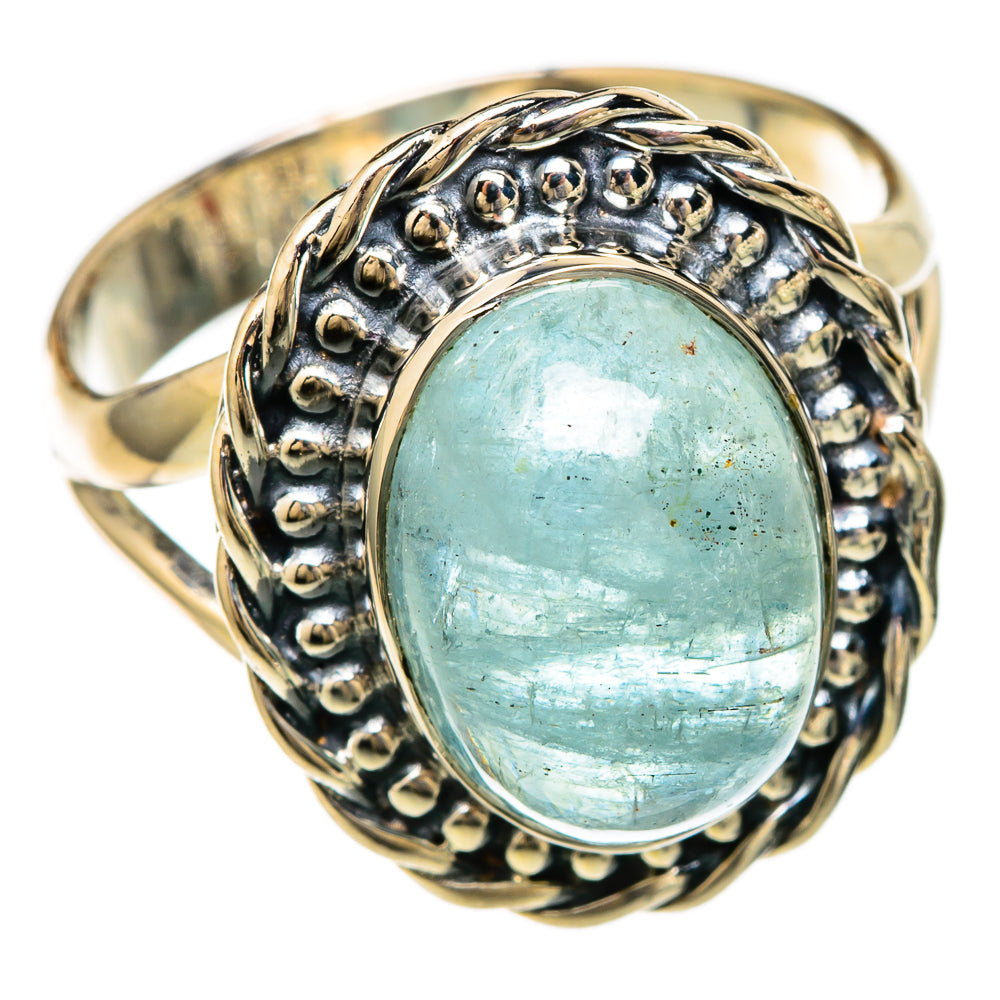 Aquamarine Rings handcrafted by Ana Silver Co - RING104283 - Photo 2