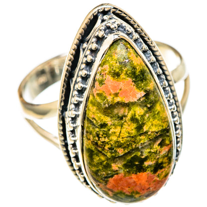 Unakite Rings handcrafted by Ana Silver Co - RING104286 - Photo 2