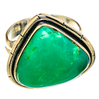 Chrysoprase Rings handcrafted by Ana Silver Co - RING104288 - Photo 2
