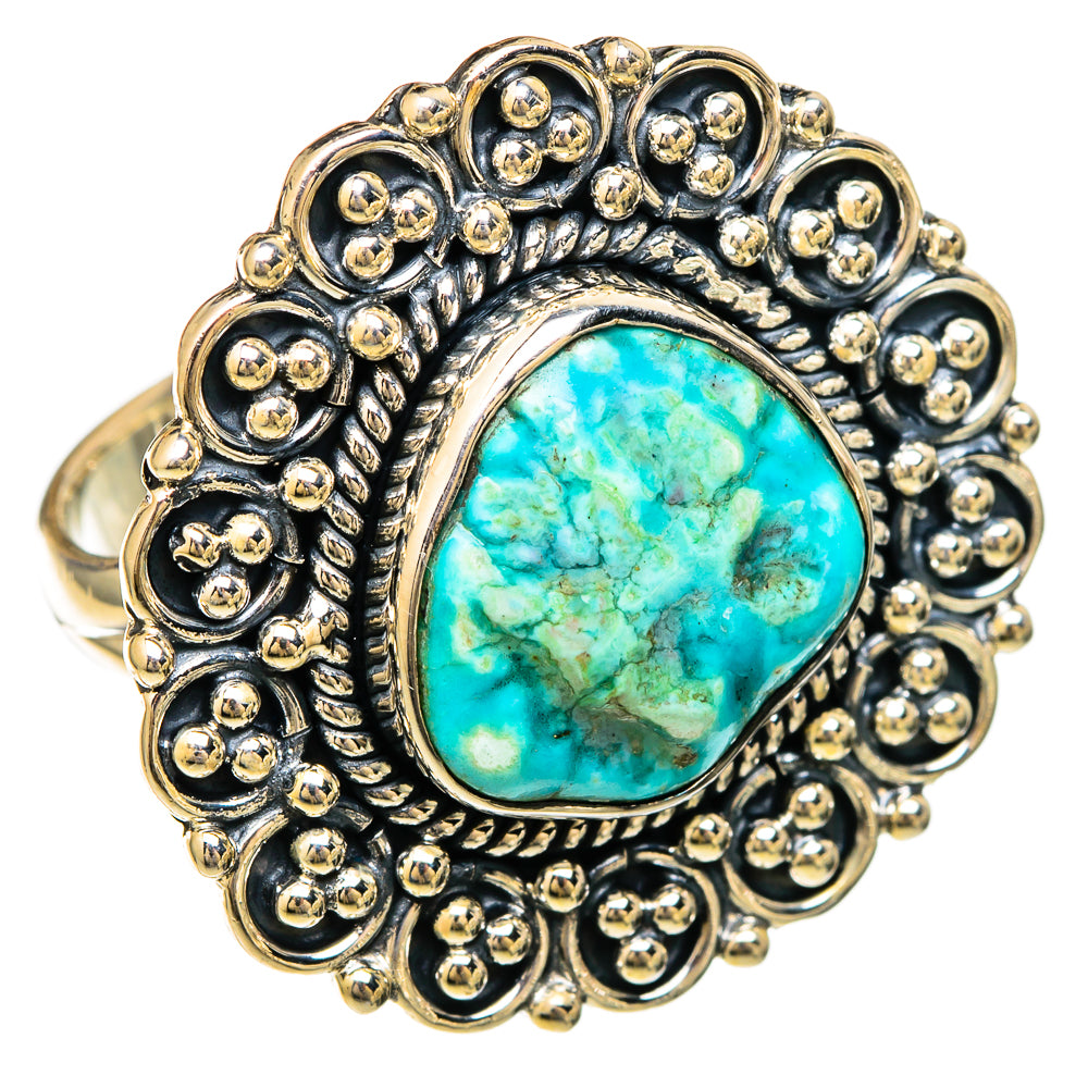 Chrysocolla Rings handcrafted by Ana Silver Co - RING104298 - Photo 2