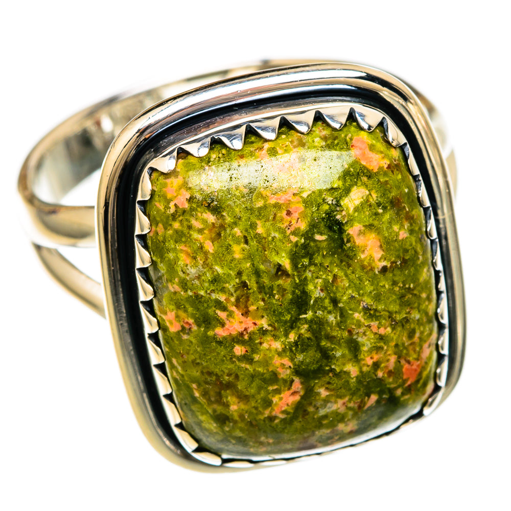 Unakite Rings handcrafted by Ana Silver Co - RING104303 - Photo 2