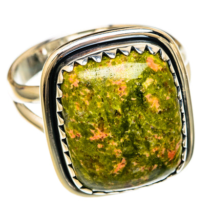 Unakite Rings handcrafted by Ana Silver Co - RING104303 - Photo 2