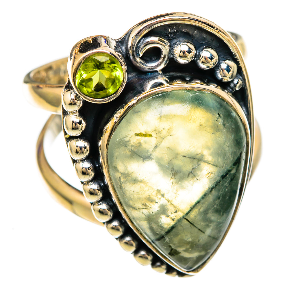 Prehnite Rings handcrafted by Ana Silver Co - RING104305 - Photo 2