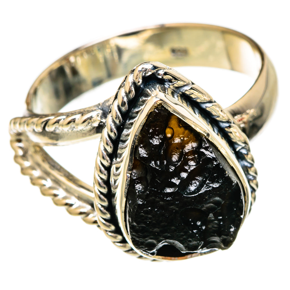 Tektite Rings handcrafted by Ana Silver Co - RING104316 - Photo 2