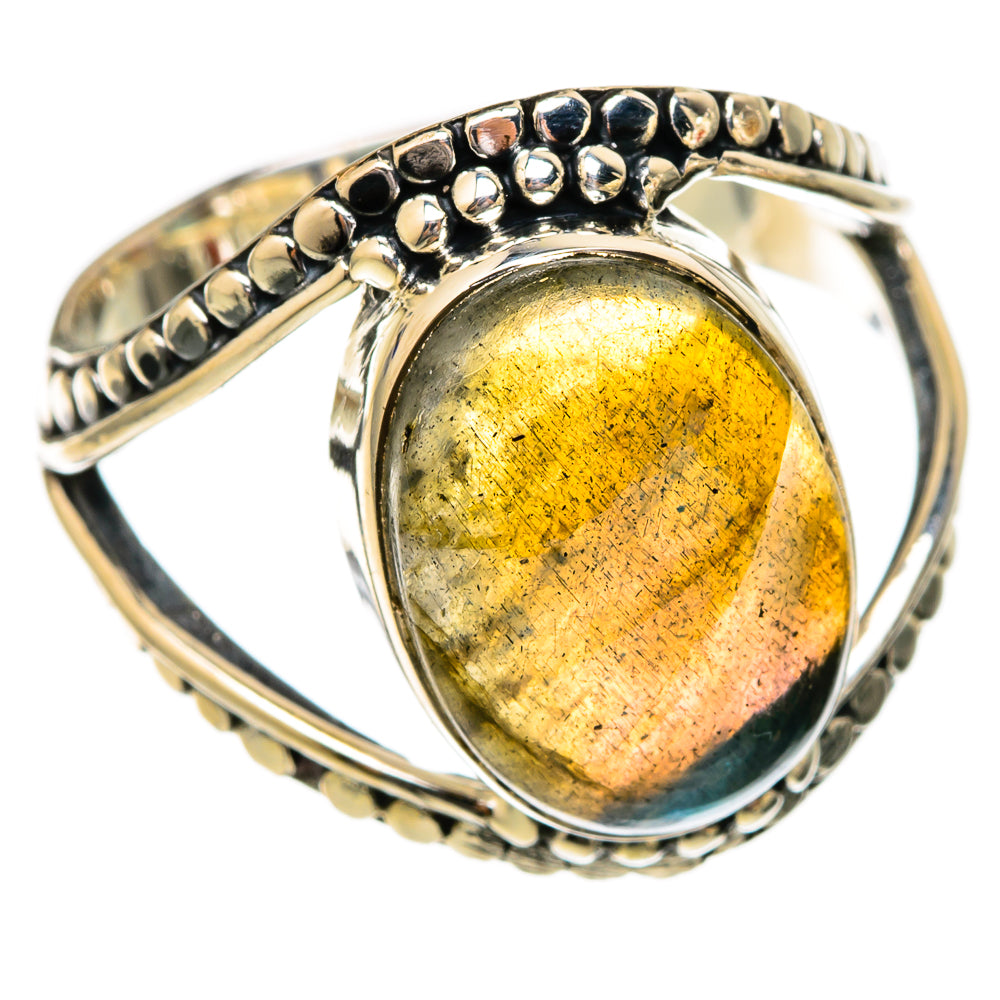 Labradorite Rings handcrafted by Ana Silver Co - RING104318 - Photo 2