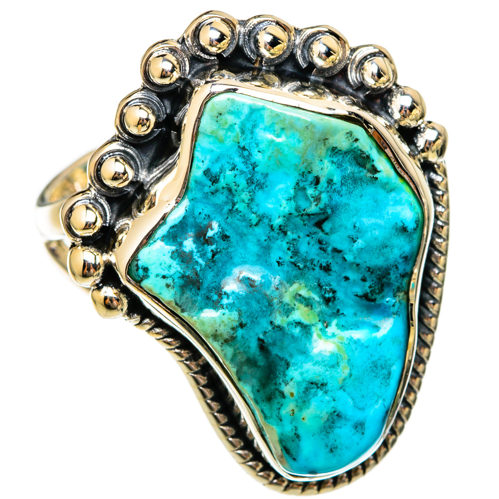 Chrysocolla Rings handcrafted by Ana Silver Co - RING104319 - Photo 2