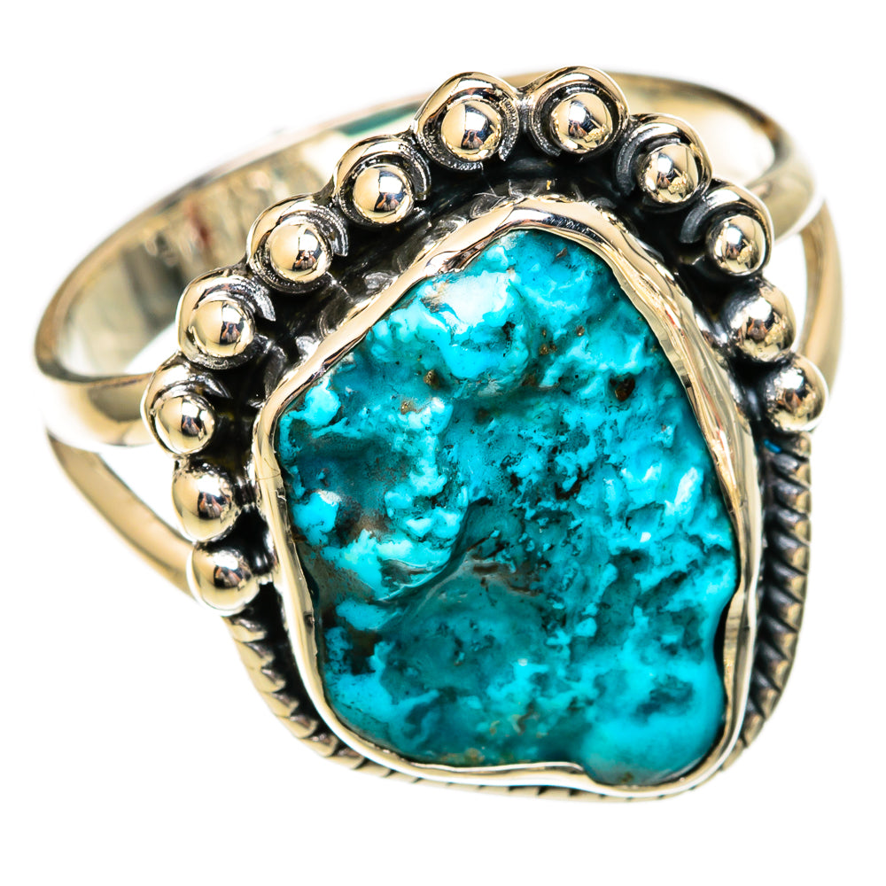 Chrysocolla Rings handcrafted by Ana Silver Co - RING104333 - Photo 2