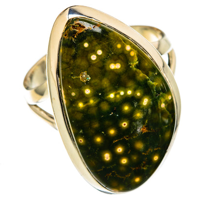 Ocean Jasper Rings handcrafted by Ana Silver Co - RING104335 - Photo 2