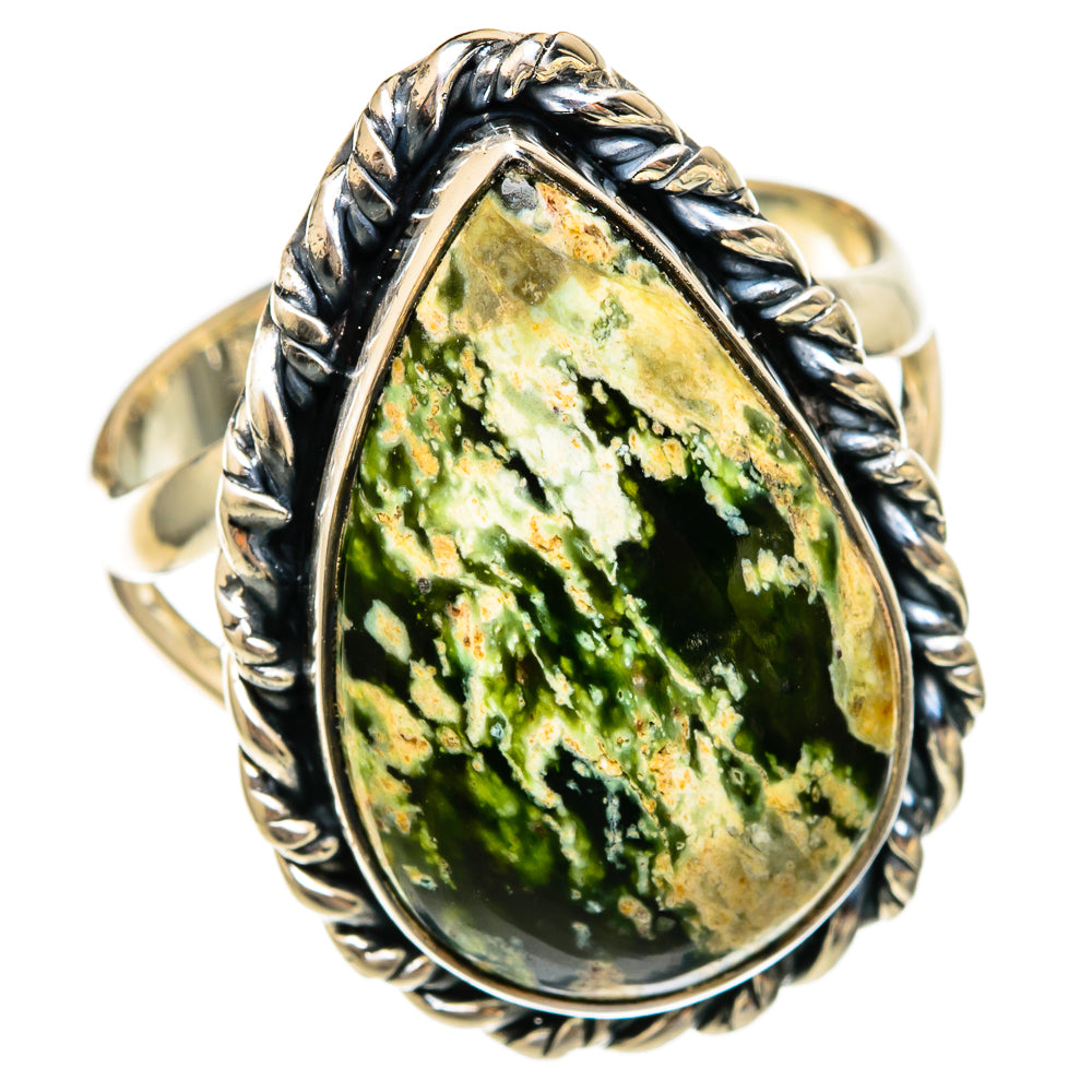 Rainforest Jasper Rings handcrafted by Ana Silver Co - RING104337 - Photo 2