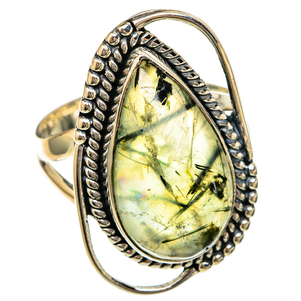 Prehnite Rings handcrafted by Ana Silver Co - RING104338 - Photo 2