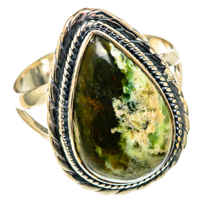 Australian Green Opal Rings handcrafted by Ana Silver Co - RING104339 - Photo 2