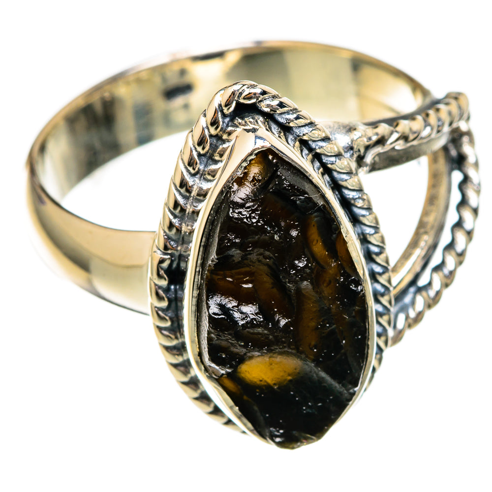 Tektite Rings handcrafted by Ana Silver Co - RING104341 - Photo 2
