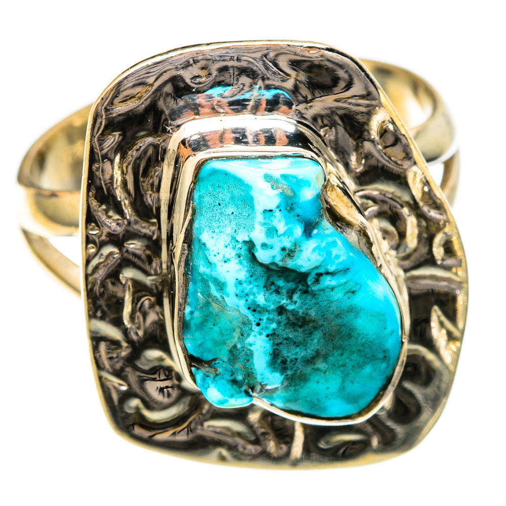 Chrysocolla Rings handcrafted by Ana Silver Co - RING104342 - Photo 2