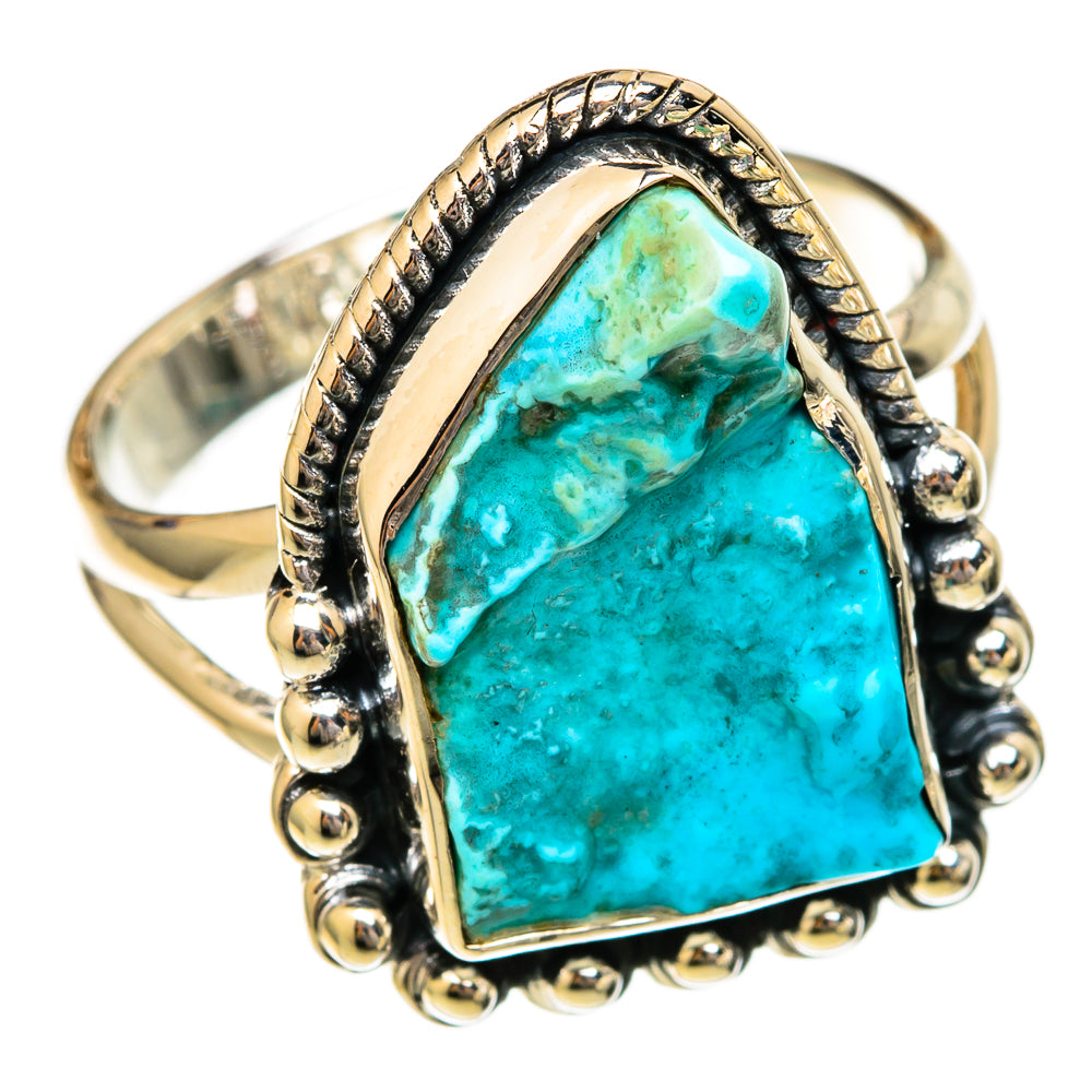 Chrysocolla Rings handcrafted by Ana Silver Co - RING104343 - Photo 2