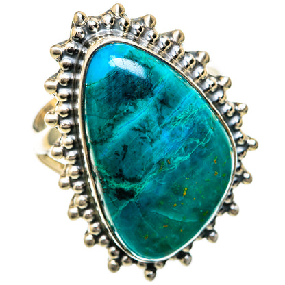 Chrysocolla Rings handcrafted by Ana Silver Co - RING104348 - Photo 2