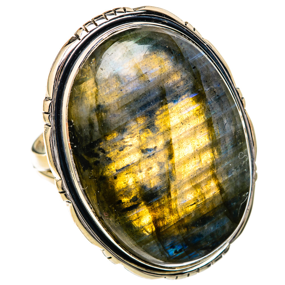 Labradorite Rings handcrafted by Ana Silver Co - RING104349 - Photo 2