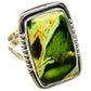 Australian Green Opal Rings handcrafted by Ana Silver Co - RING104351 - Photo 2