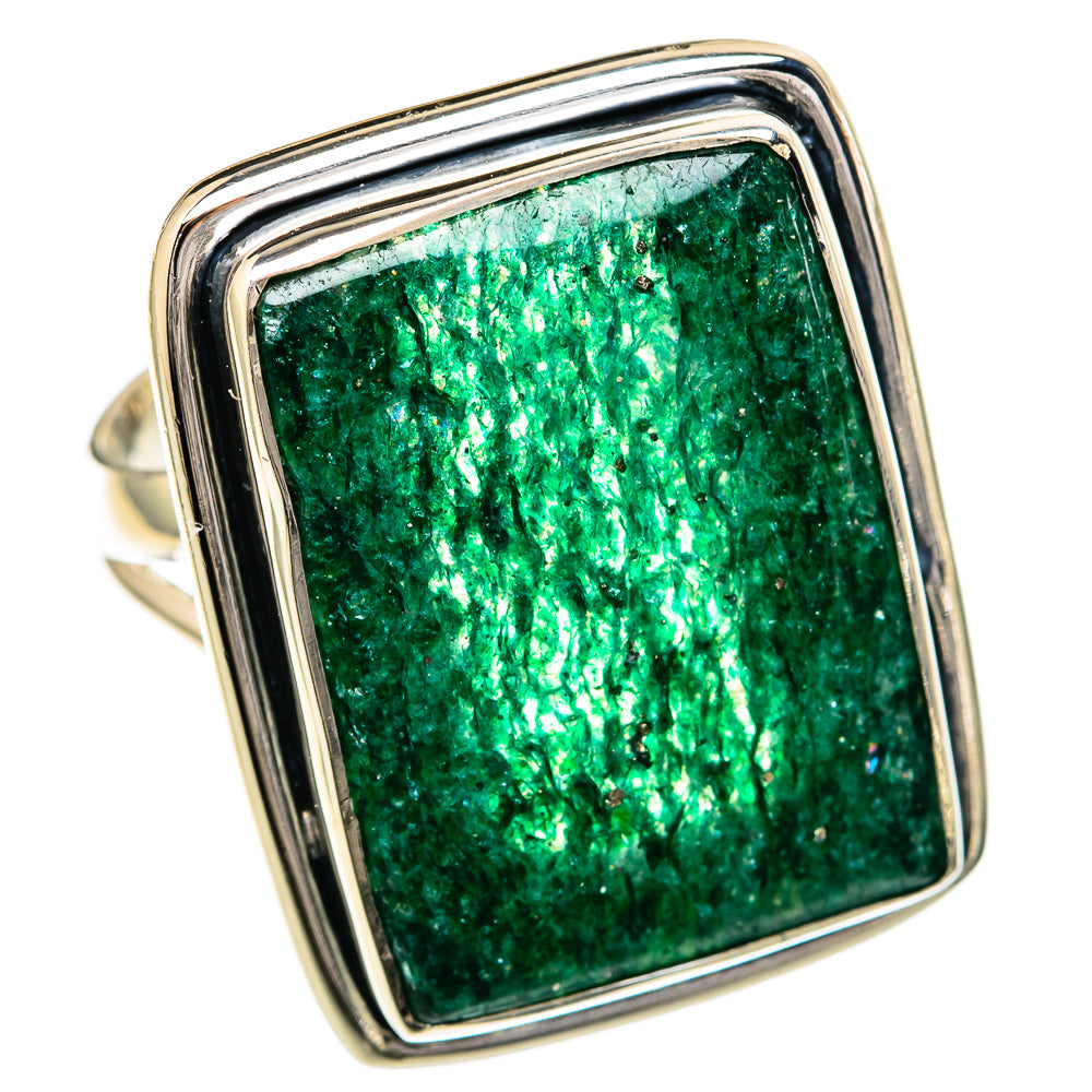 Green Aventurine Rings handcrafted by Ana Silver Co - RING104352 - Photo 2