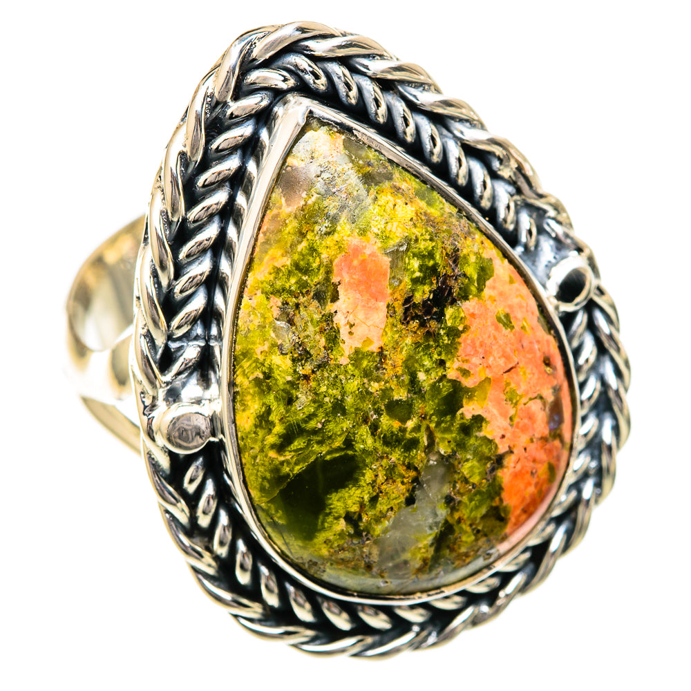 Unakite Rings handcrafted by Ana Silver Co - RING104353 - Photo 2