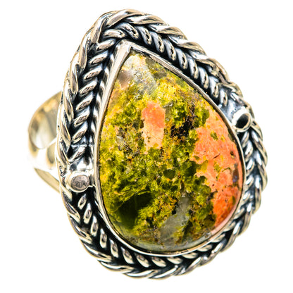 Unakite Rings handcrafted by Ana Silver Co - RING104353 - Photo 2