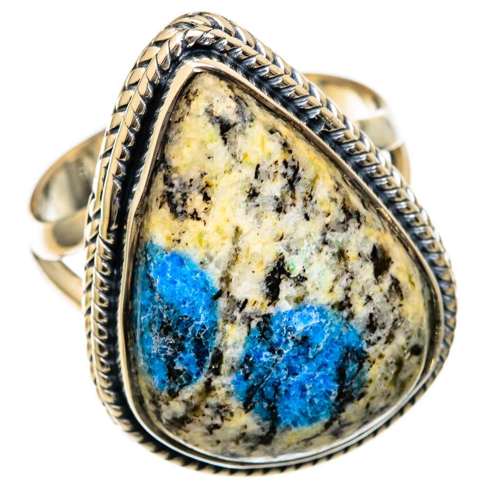 K2 Blue Azurite Rings handcrafted by Ana Silver Co - RING104376 - Photo 2