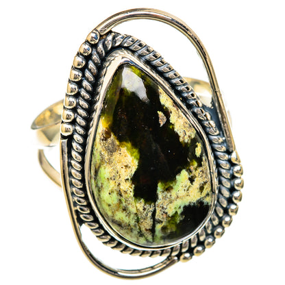 Australian Green Opal Rings handcrafted by Ana Silver Co - RING104385 - Photo 2