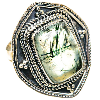 Prehnite Rings handcrafted by Ana Silver Co - RING104387 - Photo 2
