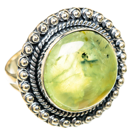 Prehnite Rings handcrafted by Ana Silver Co - RING104388 - Photo 2