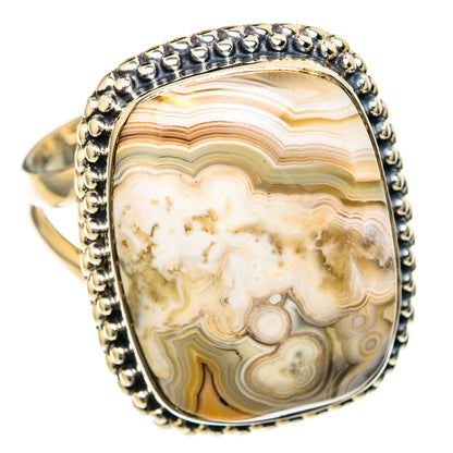 Laguna Lace Agate Rings handcrafted by Ana Silver Co - RING104409 - Photo 2