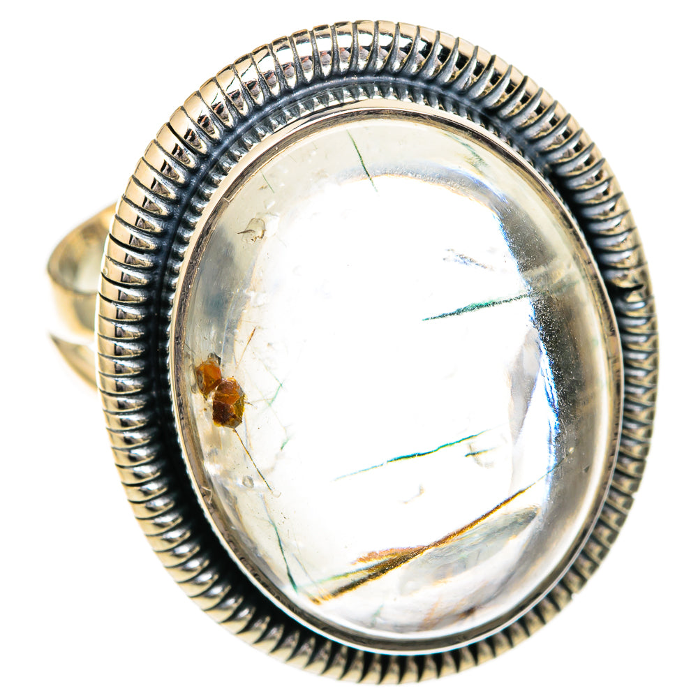 Tourmalinated Quartz Rings handcrafted by Ana Silver Co - RING104415 - Photo 2