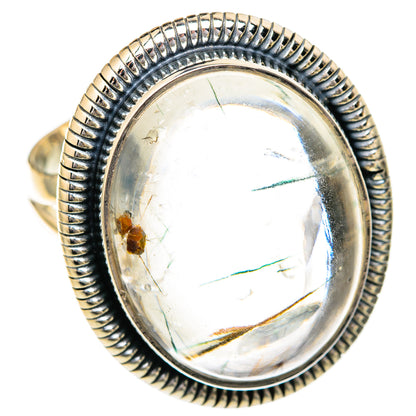 Tourmalinated Quartz Rings handcrafted by Ana Silver Co - RING104415 - Photo 2