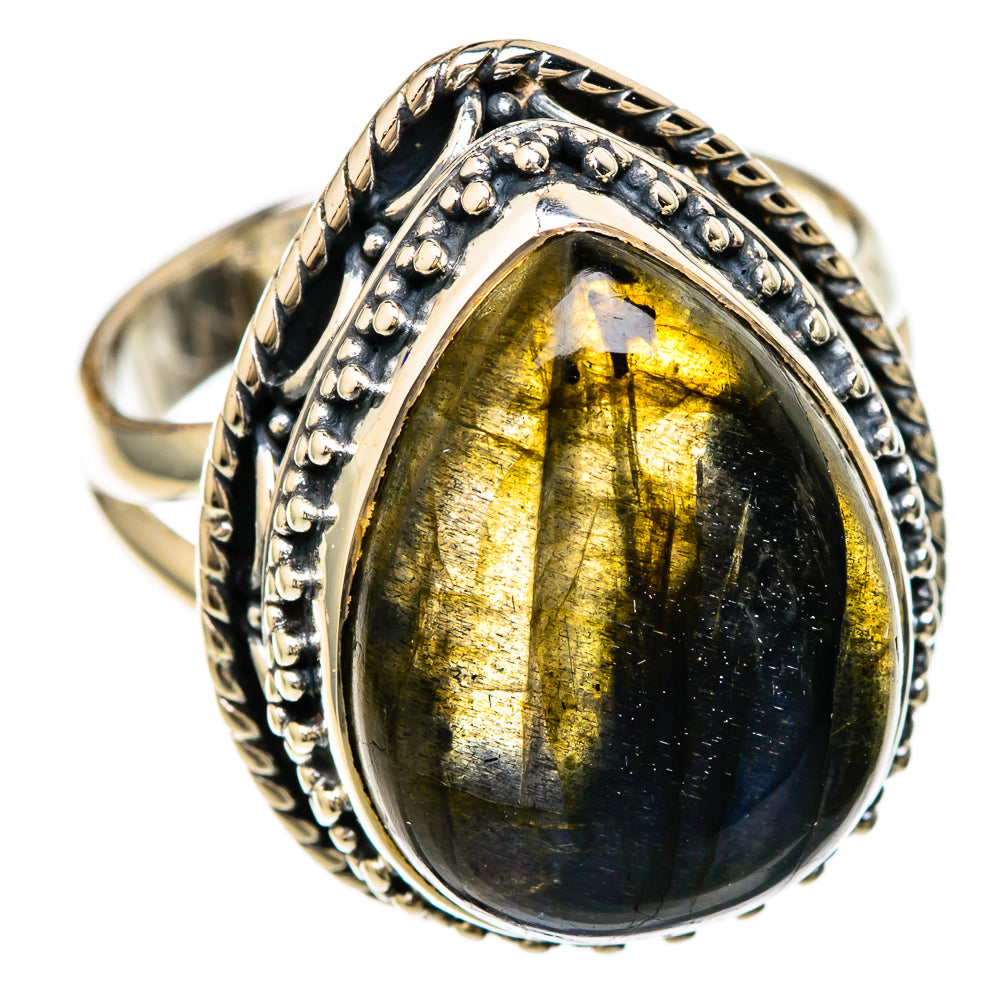 Labradorite Rings handcrafted by Ana Silver Co - RING104418 - Photo 2
