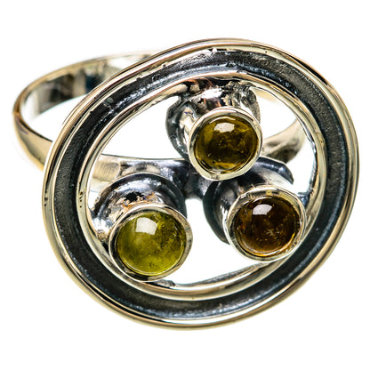 Green Tourmaline Rings handcrafted by Ana Silver Co - RING104420 - Photo 2