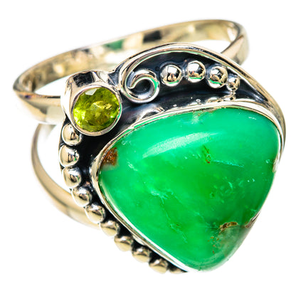 Chrysoprase Rings handcrafted by Ana Silver Co - RING104422 - Photo 2